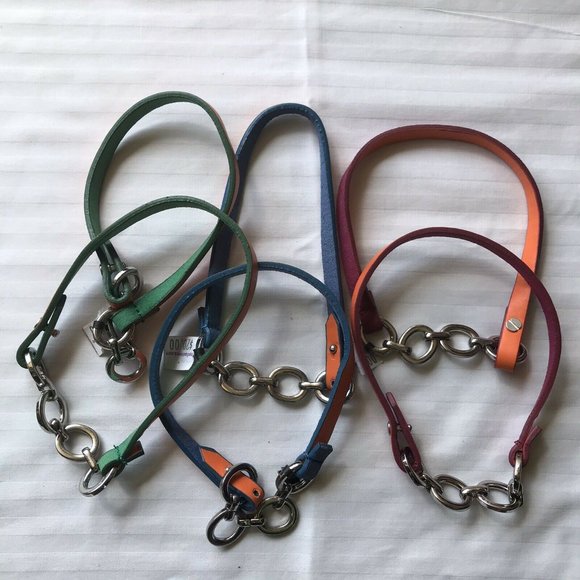 unbranded Other - NWT 6 Pack Cat Adjustable Collars Orange Blue Green Burgundy thick Links